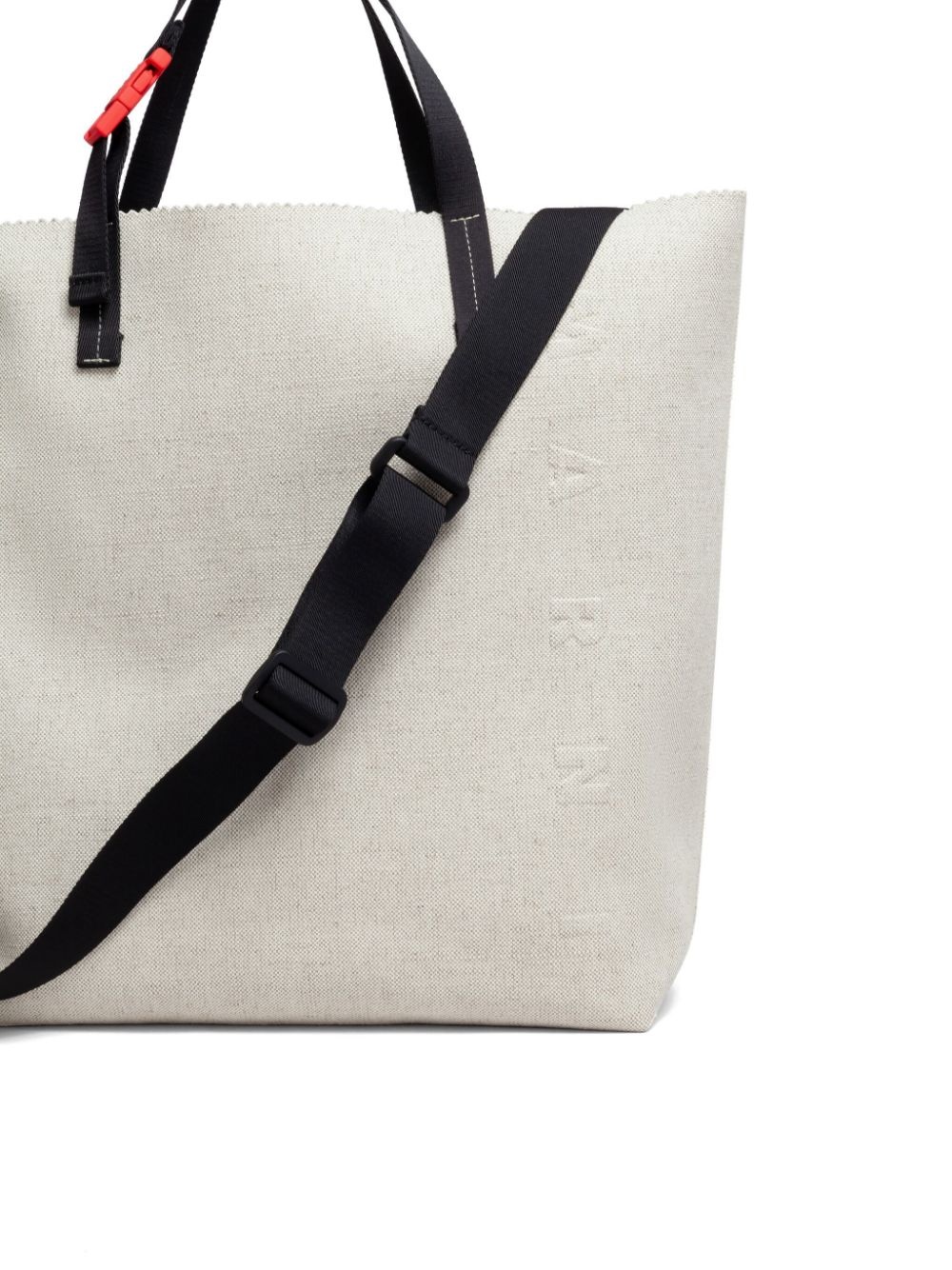embossed-logo tote bag - 5