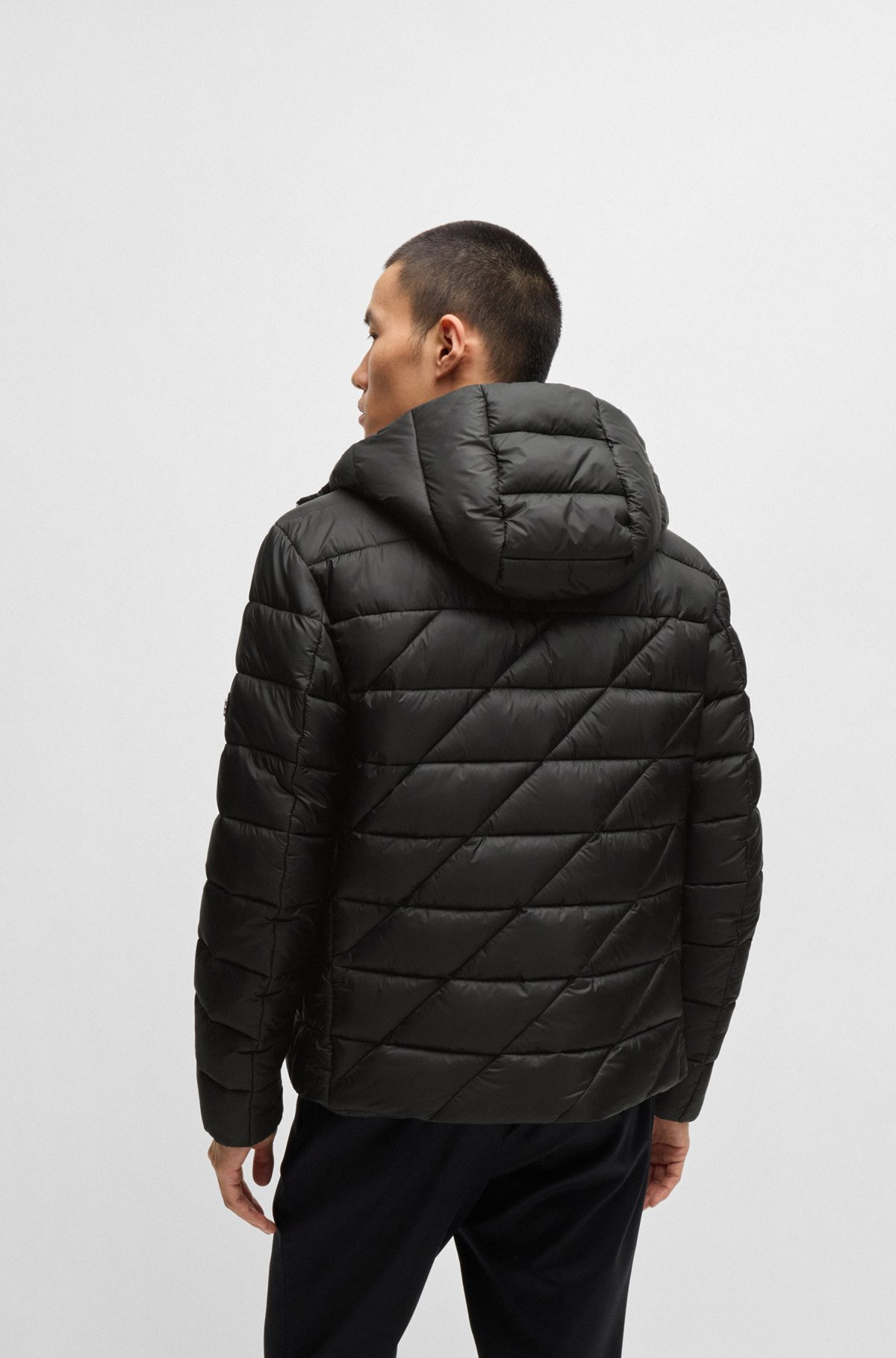 WATER-REPELLENT JACKET WITH DOUBLE B MONOGRAM - 4