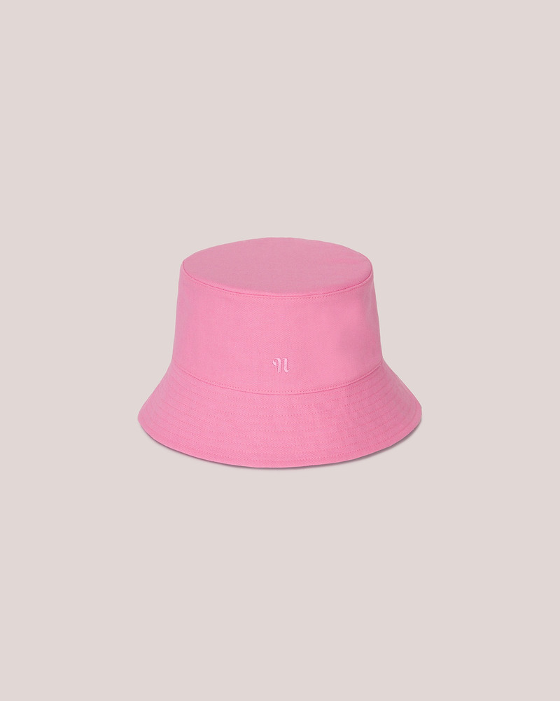 CARAN - Cotton-canvas bucket hat - Pink 1