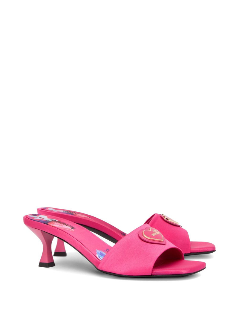 Moschino heart leather sandals outlook