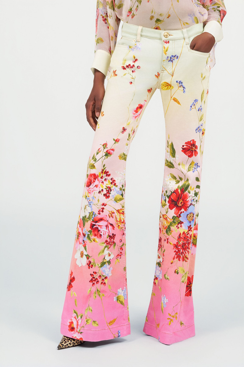 Miami Flowers Print Flare Pants 3