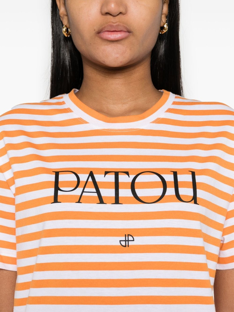 logo-print striped T-shirt 5