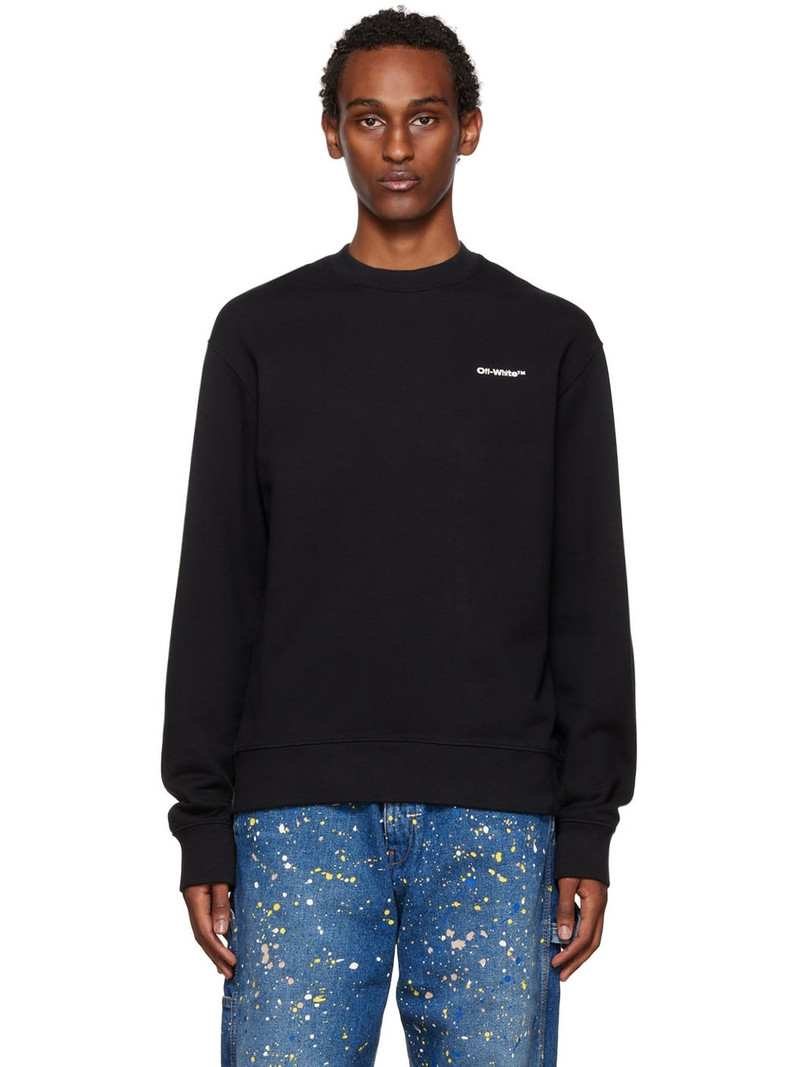 Black Wave Diag Sweatshirt - 1