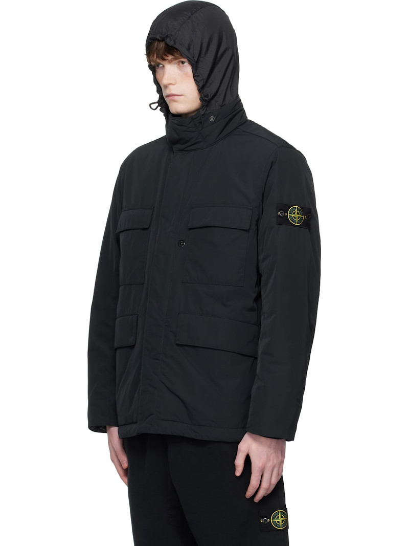 Stone Island Black 4100049 Micro Twill Jacket outlook