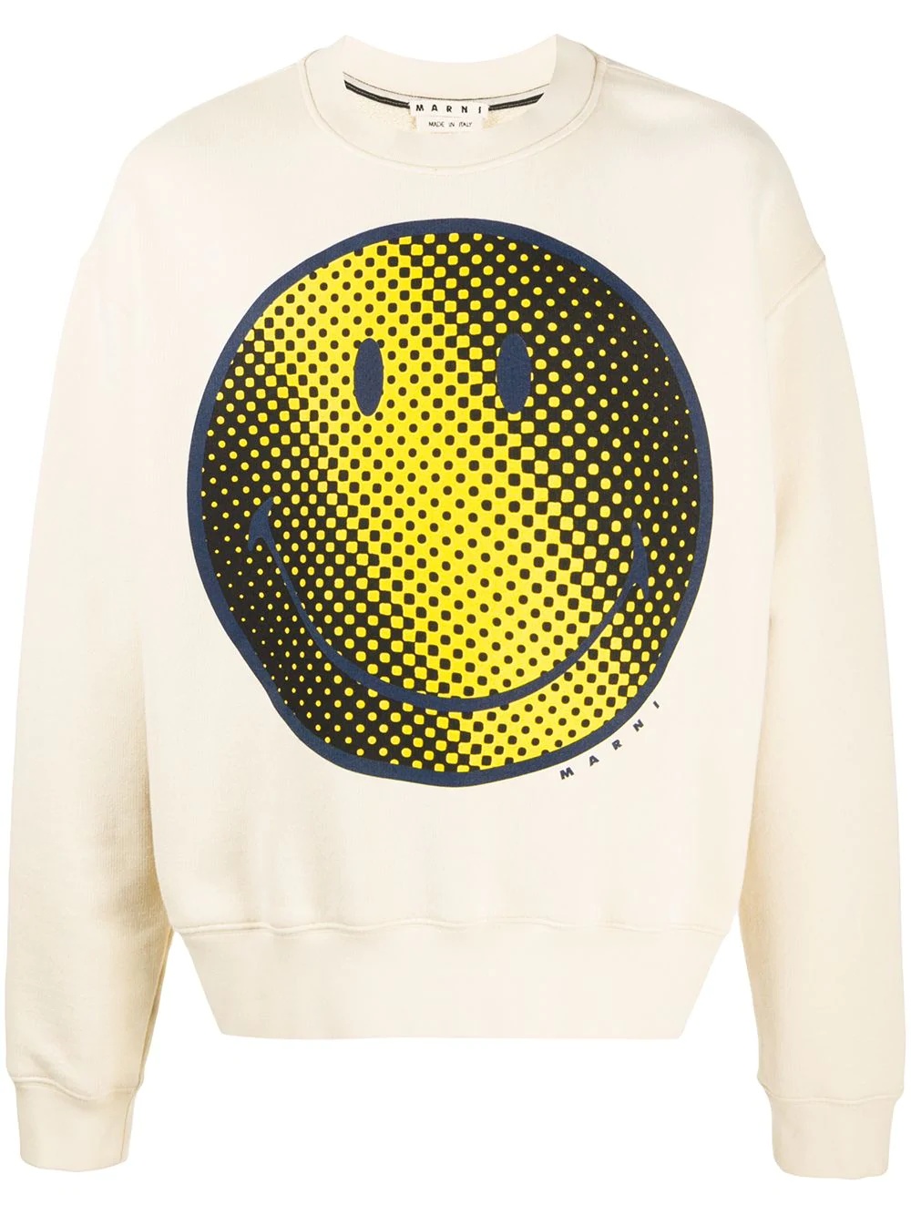 smiley-print sweatshirt - 1