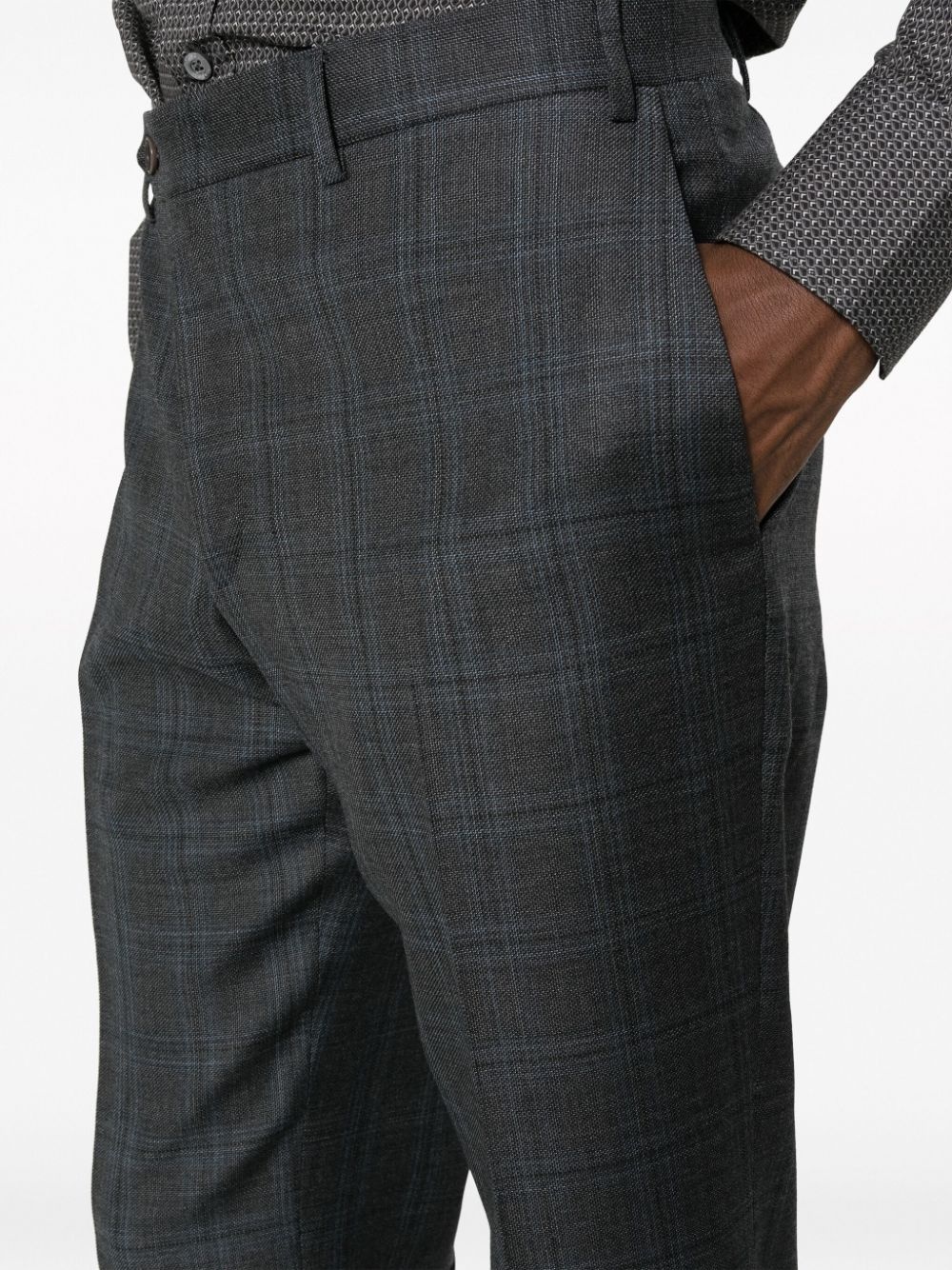 checked wool suit - 6