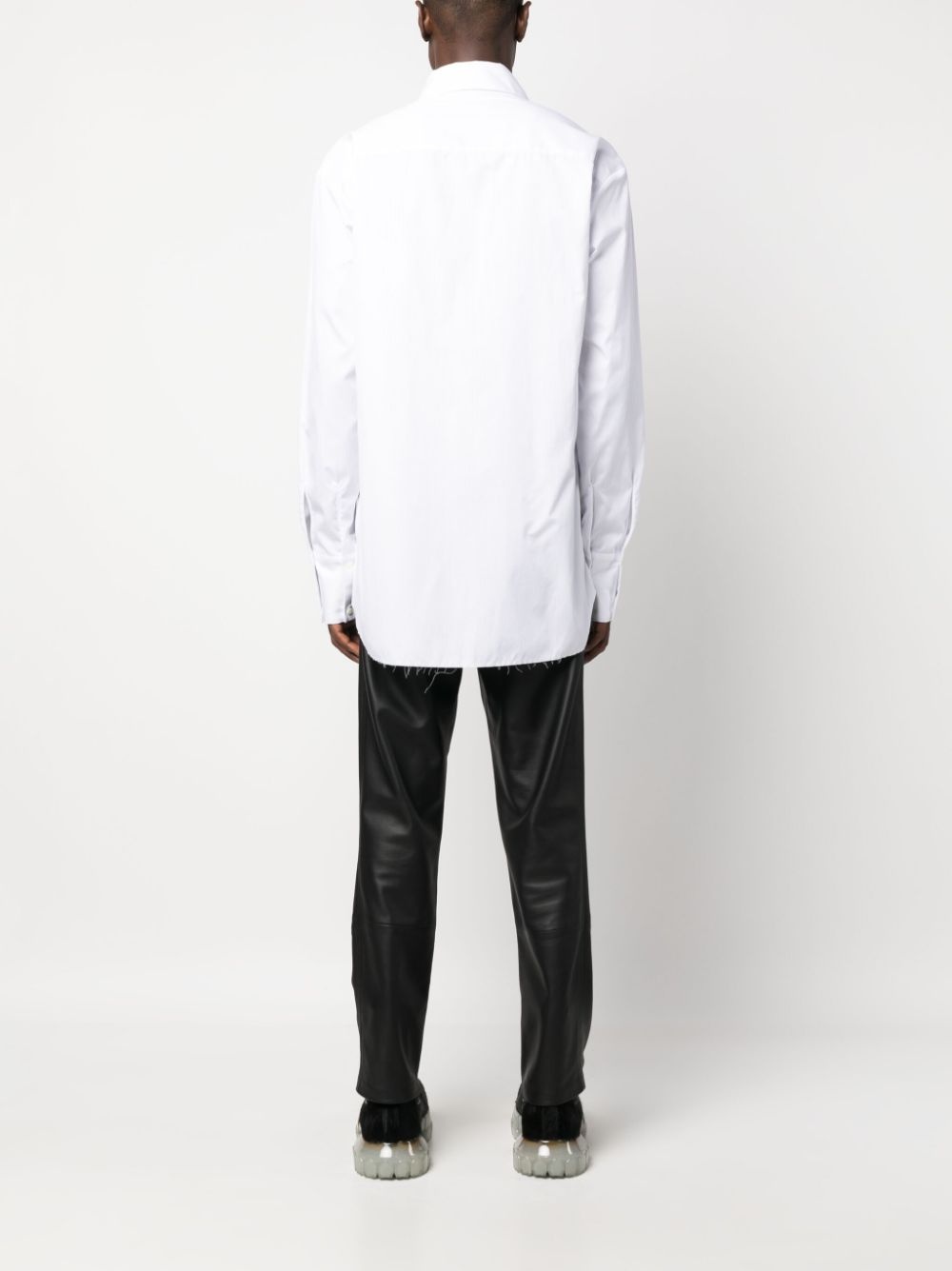 classic collar cotton shirt - 7