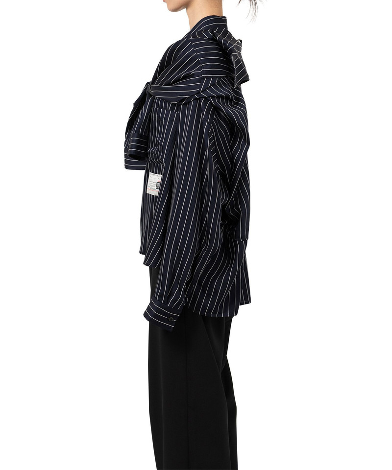 Sleeve Layered Stripe Shirt 14
