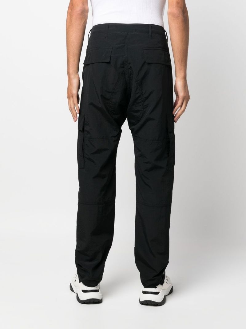 logo-embroidered cargo trousers - 4