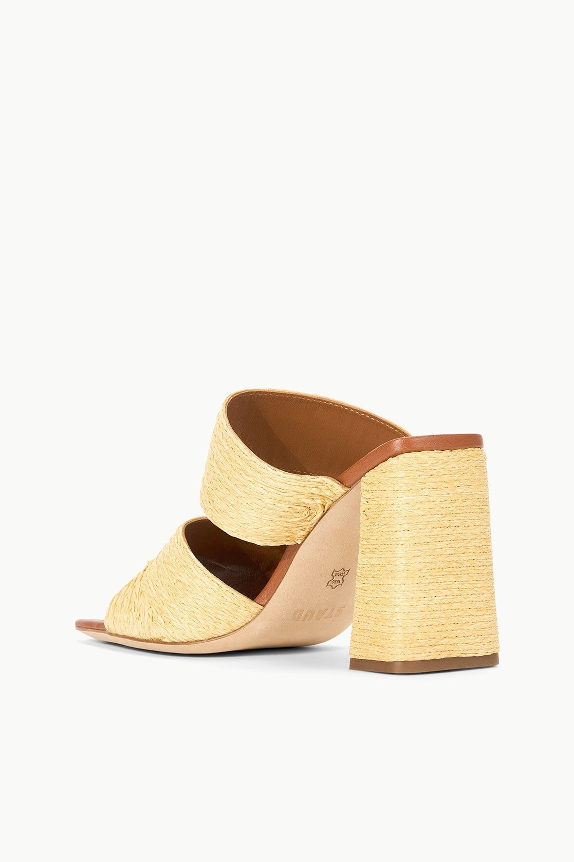 STAUD SKYLAR HEEL NATURAL RAFFIA - 5