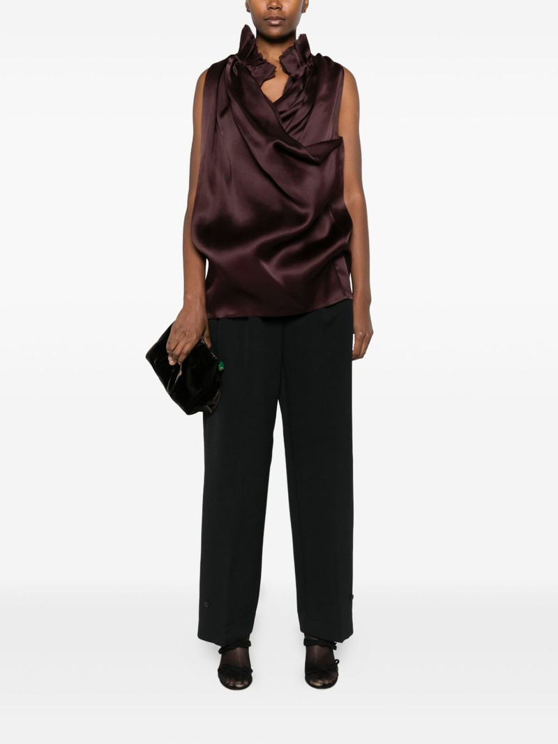 KHAITE Meegan draped top outlook