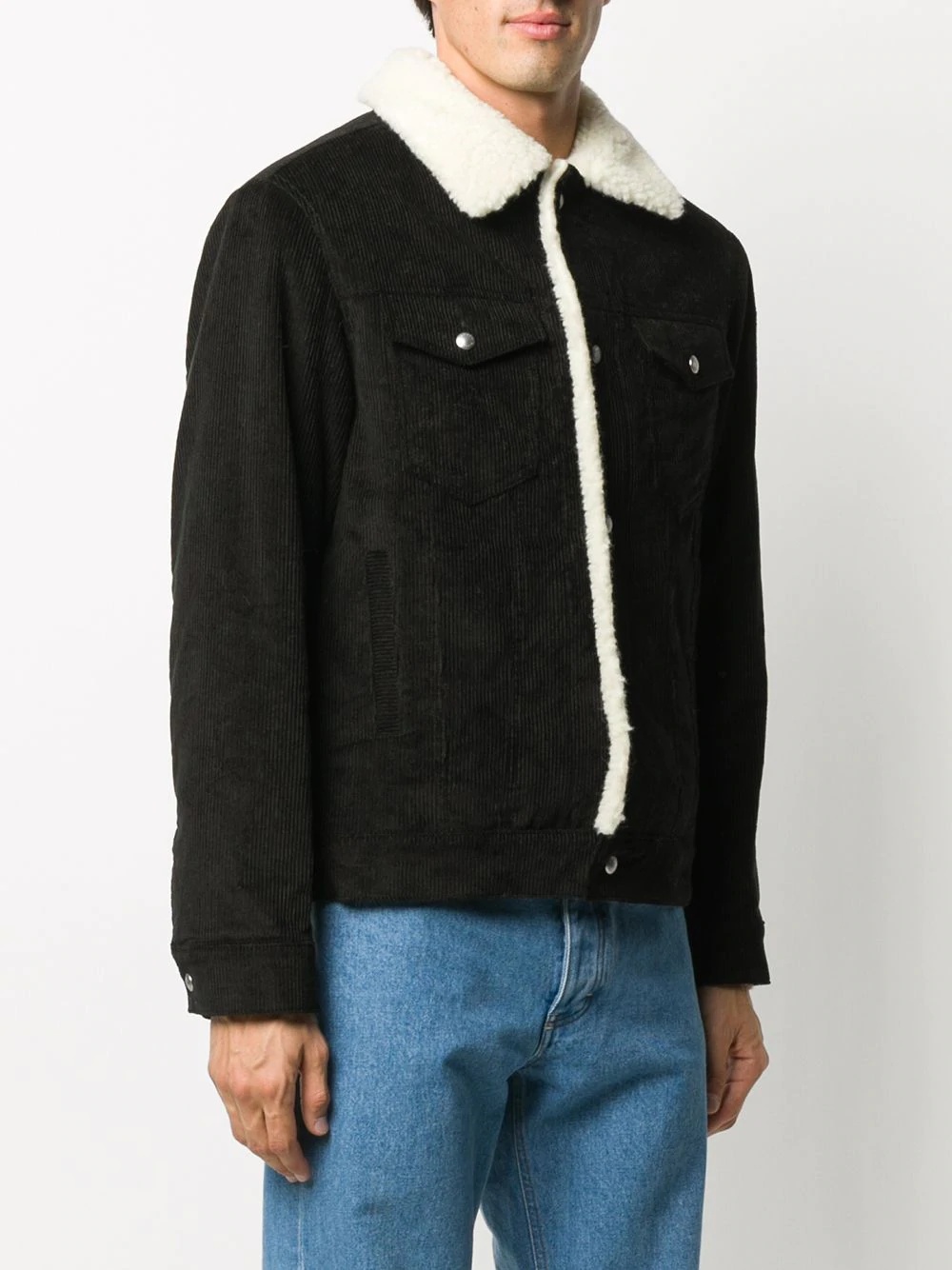 corduroy trucker jacket - 3