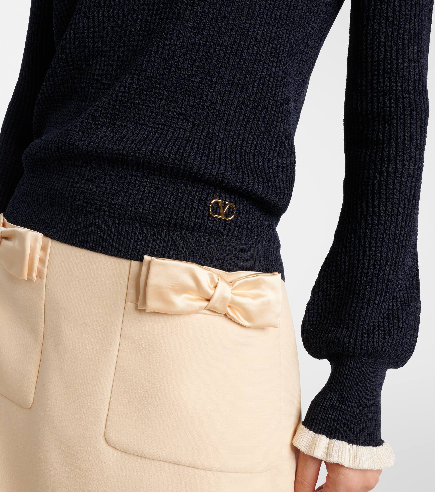 Cotton-blend sweater - 5