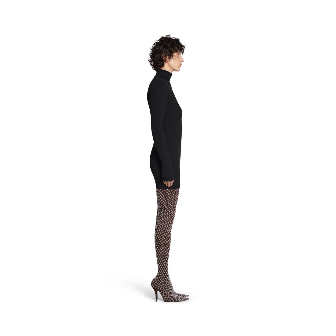 Men's Seamless Fitted Sweater in Black - 3