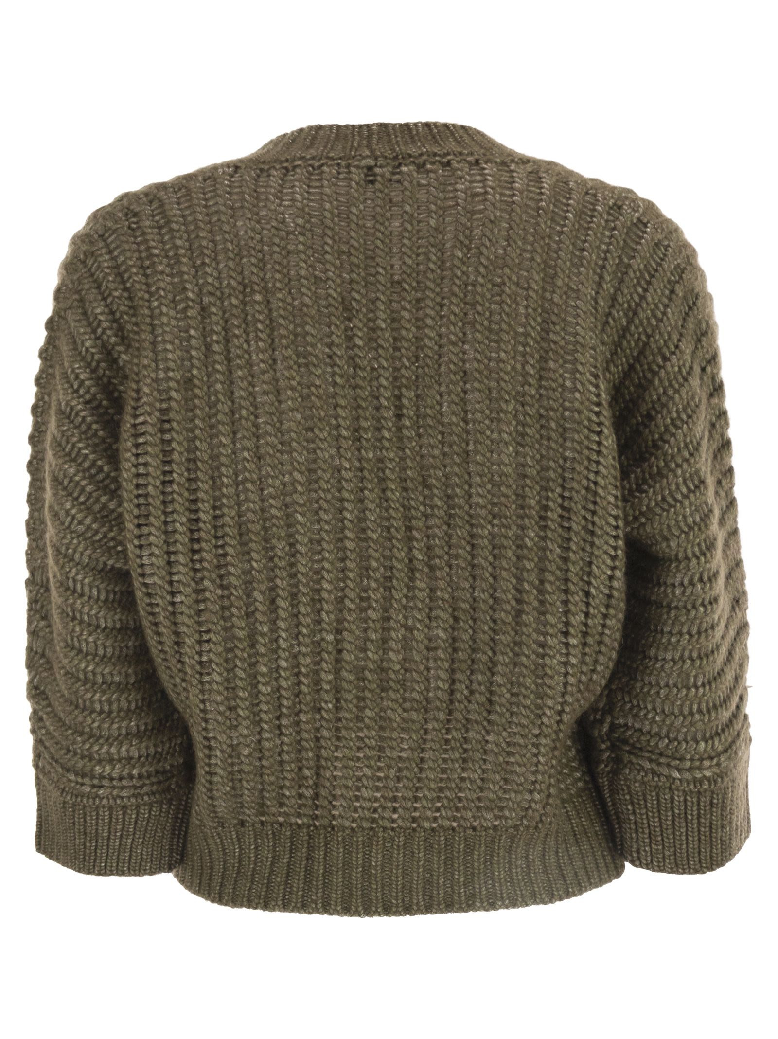 PESERICO - Peserico Women Wool And Alpaca Mesh Cardigan - 2