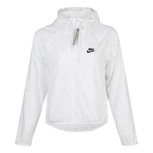 (WMNS) 나이키 운동복 Windrunner 재킷 'White' BV3940-102 - 1