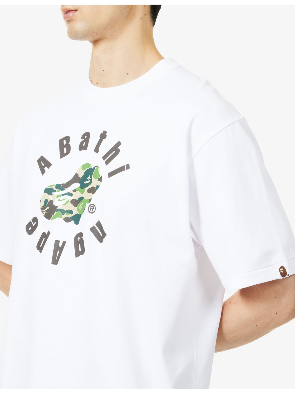 Abc Camo Heart Ape Graphic-Print Cotton T-Shirt - 5