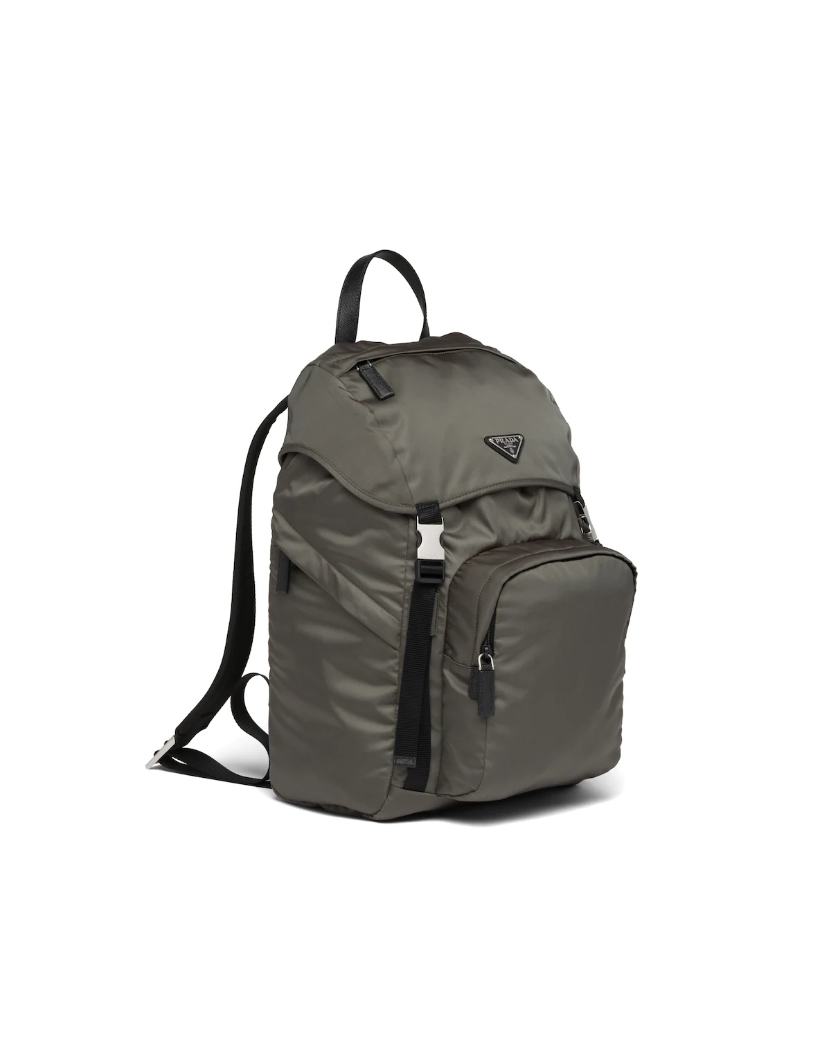 Re-Nylon and Saffiano leather backpack - 3