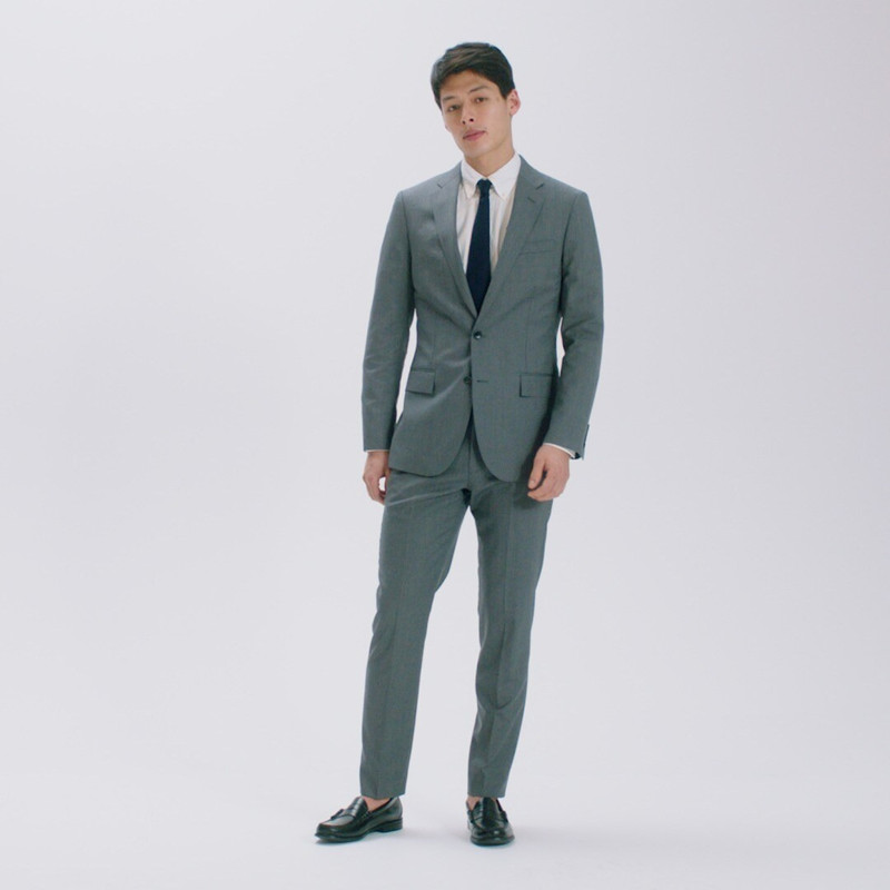 Ludlow Slim-fit tuxedo pant in Italian wool 3