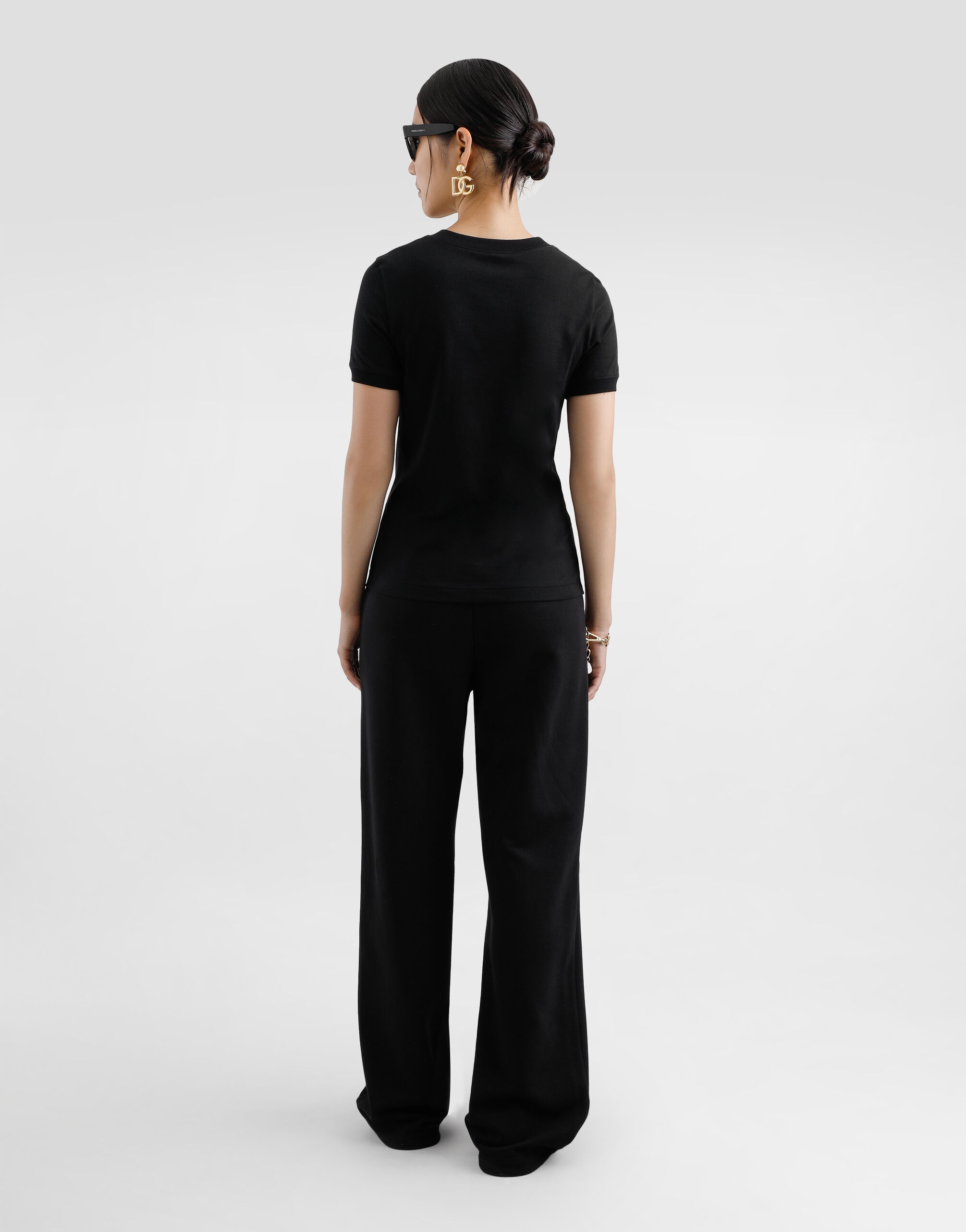 Jersey T-shirt with DG logo embroidery - 3