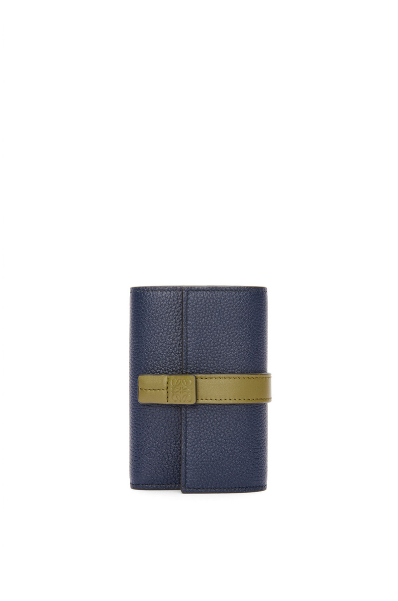 Small vertical wallet in soft grained calfskin - 1