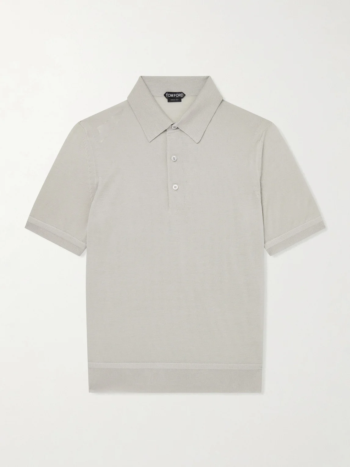Cashmere and Silk-Blend Polo Shirt - 1