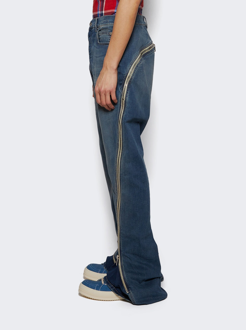 Bolan Banana Denim Pants Washed Indigo - 3
