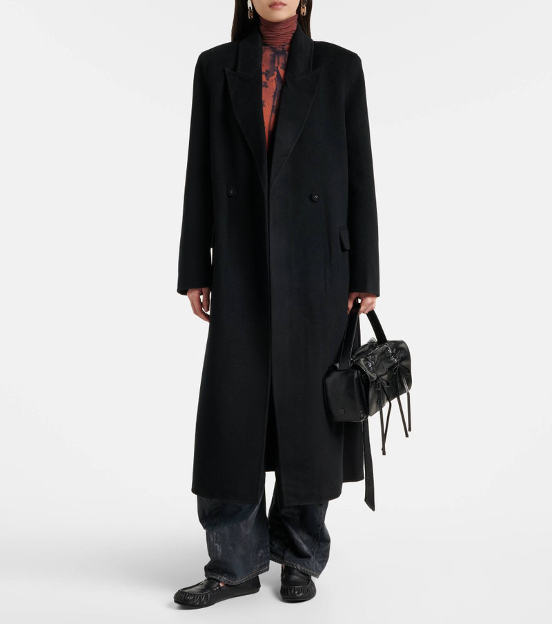 Acne Studios Wool and cashmere wrap coat outlook
