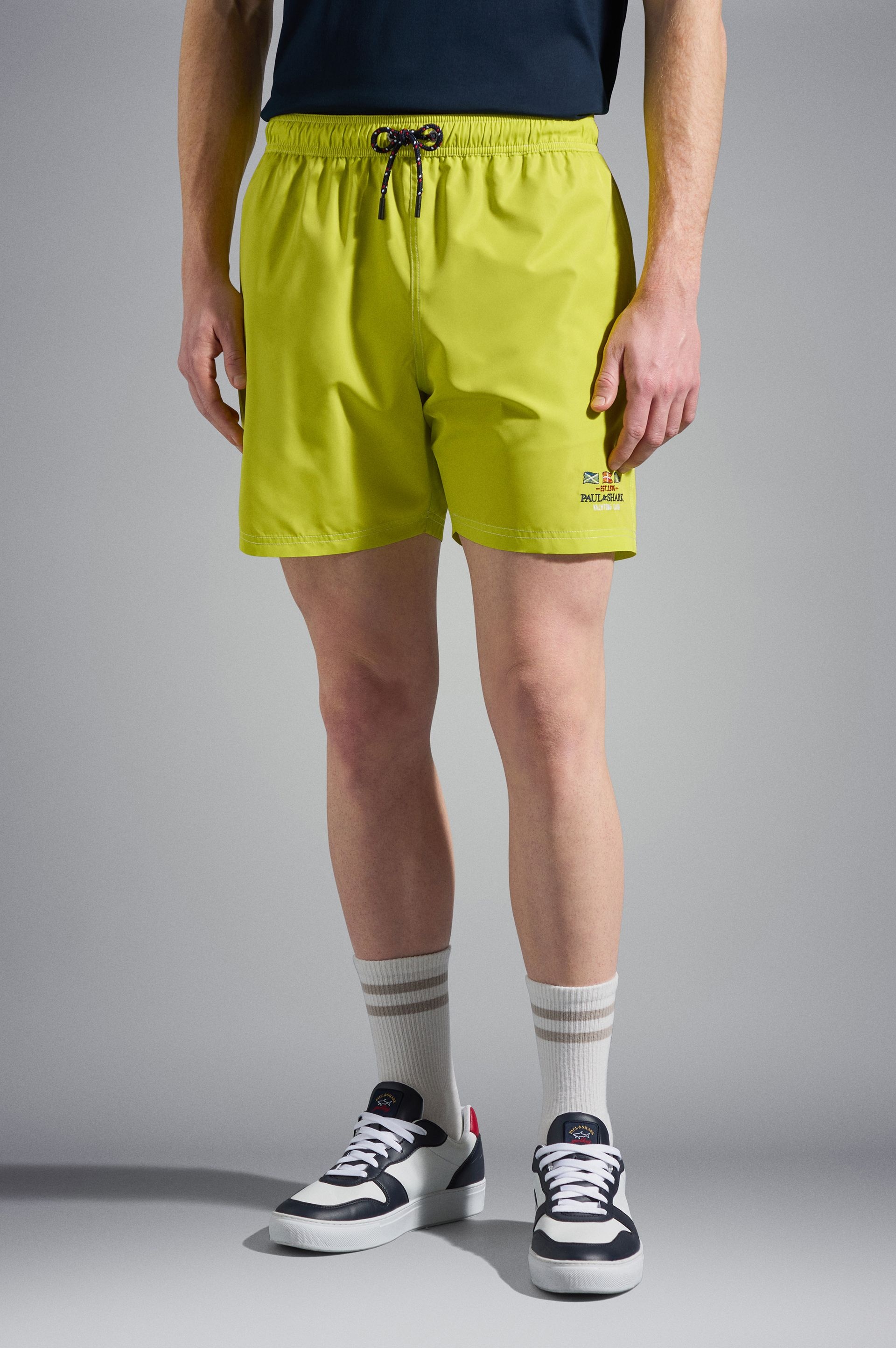 SWIM SHORTS WITH NAUTICAL EMBROIDERY - 2