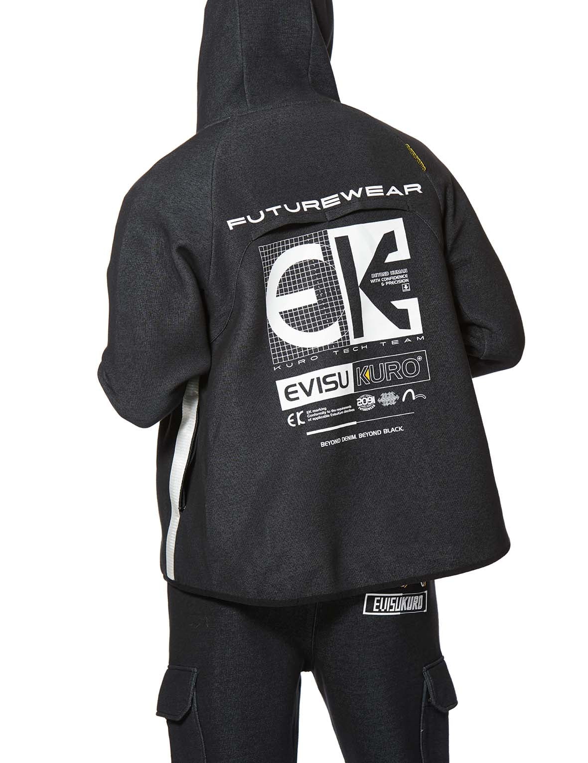 Webbing Strap Zip-up Hoodie - 3