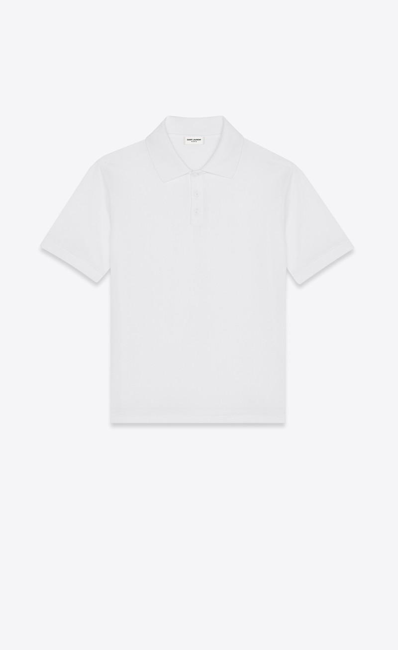 monogram polo shirt in cotton piqué - 1