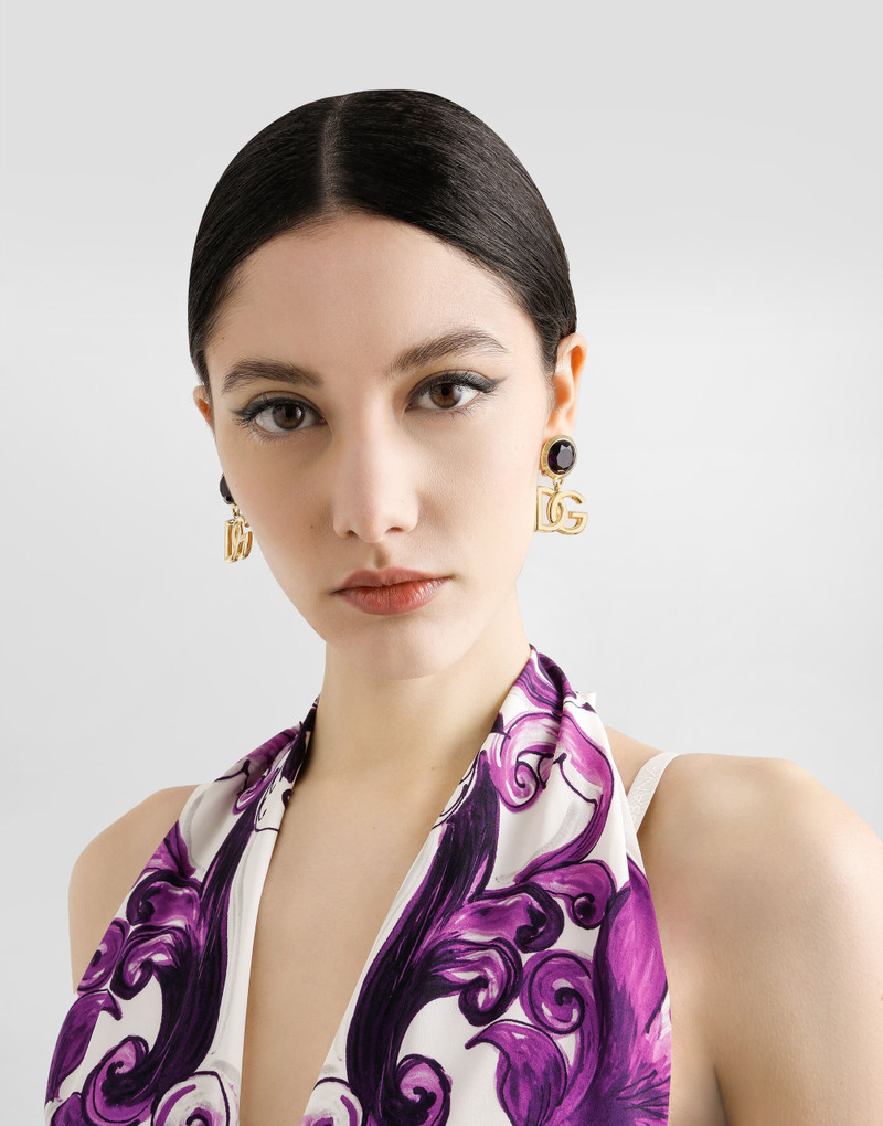 Dolce & Gabbana Logo clip earrings outlook