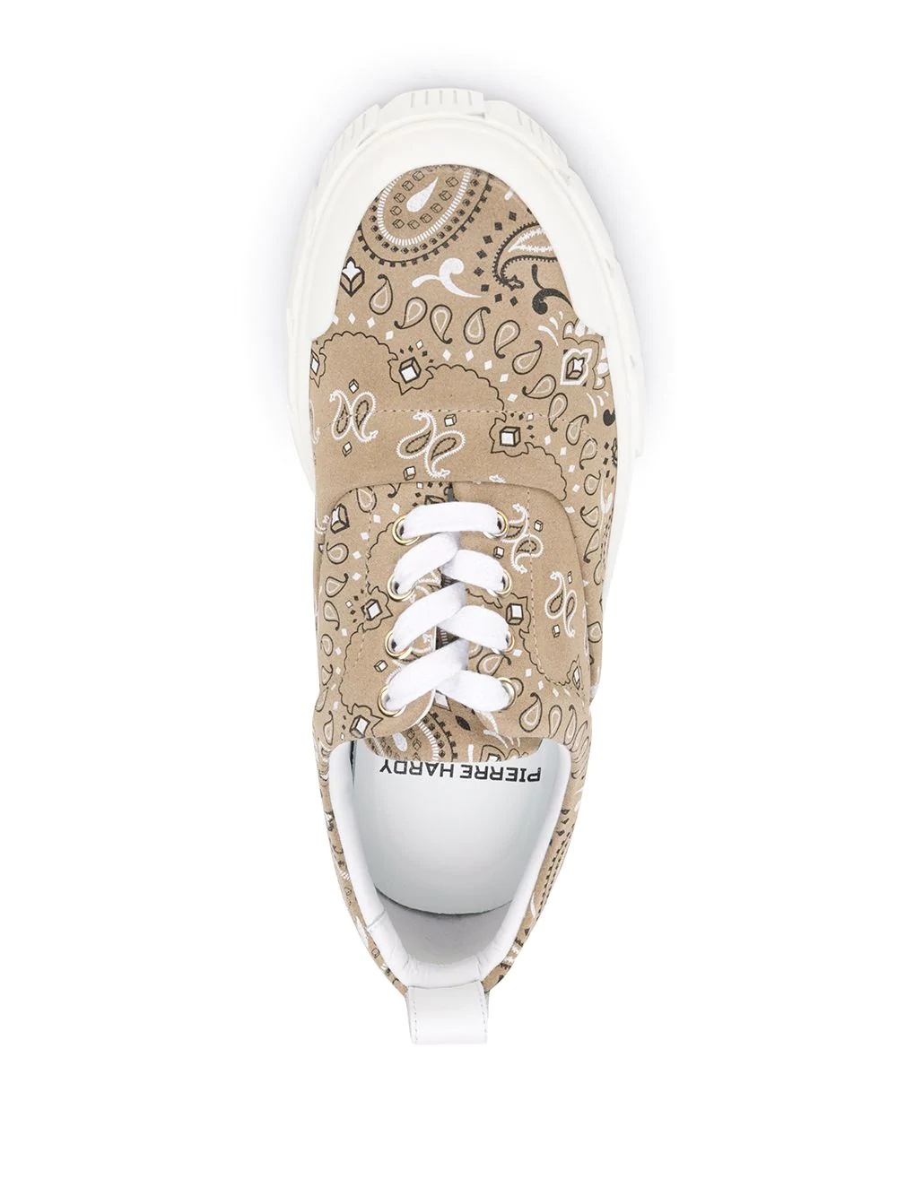 paisley print sneakers - 4