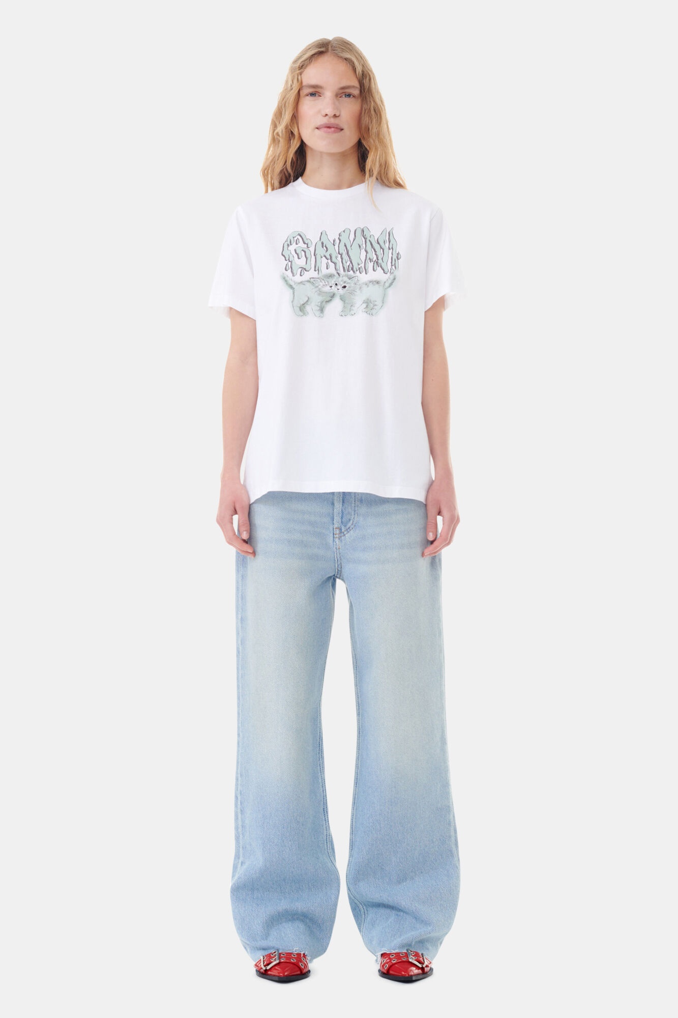 BASIC JERSEY LOVE CATS RELAXED T-SHIRT - 3