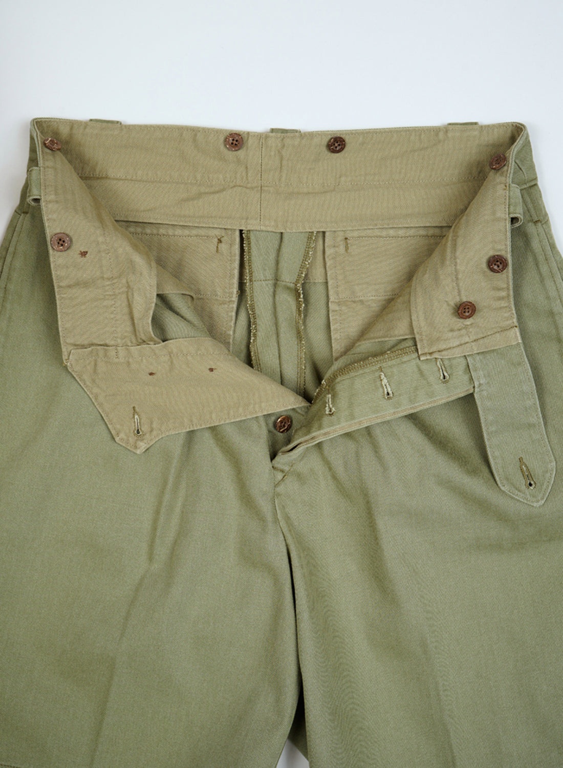 Battle Dress Short Indian Twill in Green - 4