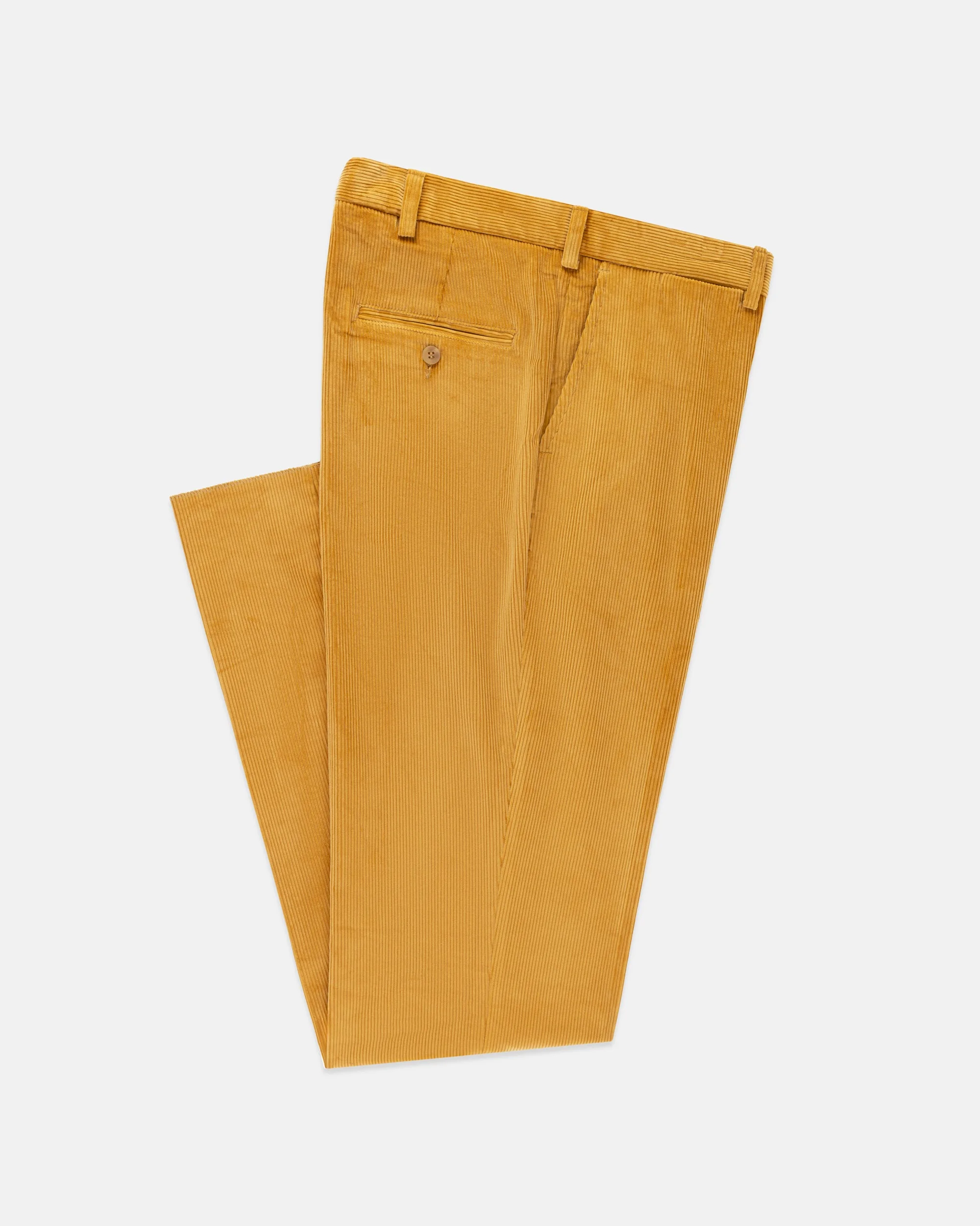 MADE-IN-USA GOLDEN TAN WIDE WALE CORDUROY PANT - 1