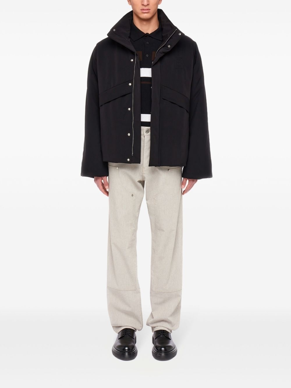 panelled cotton jacket - 2