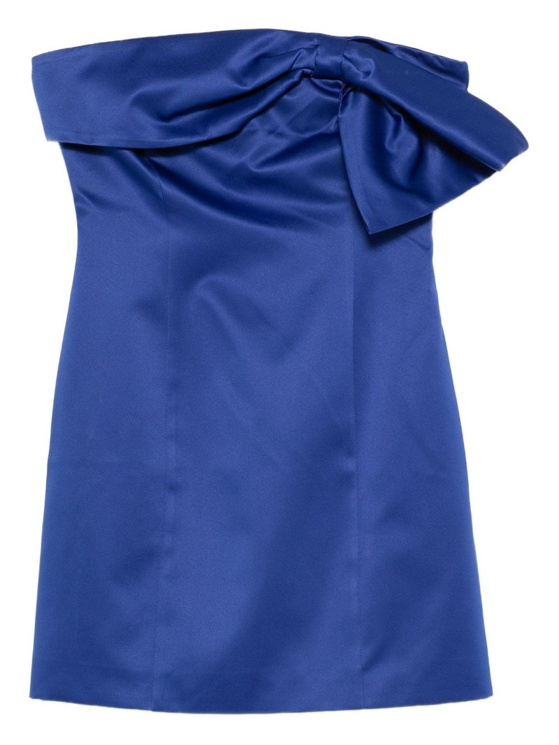 bow-detail strapless dress 1