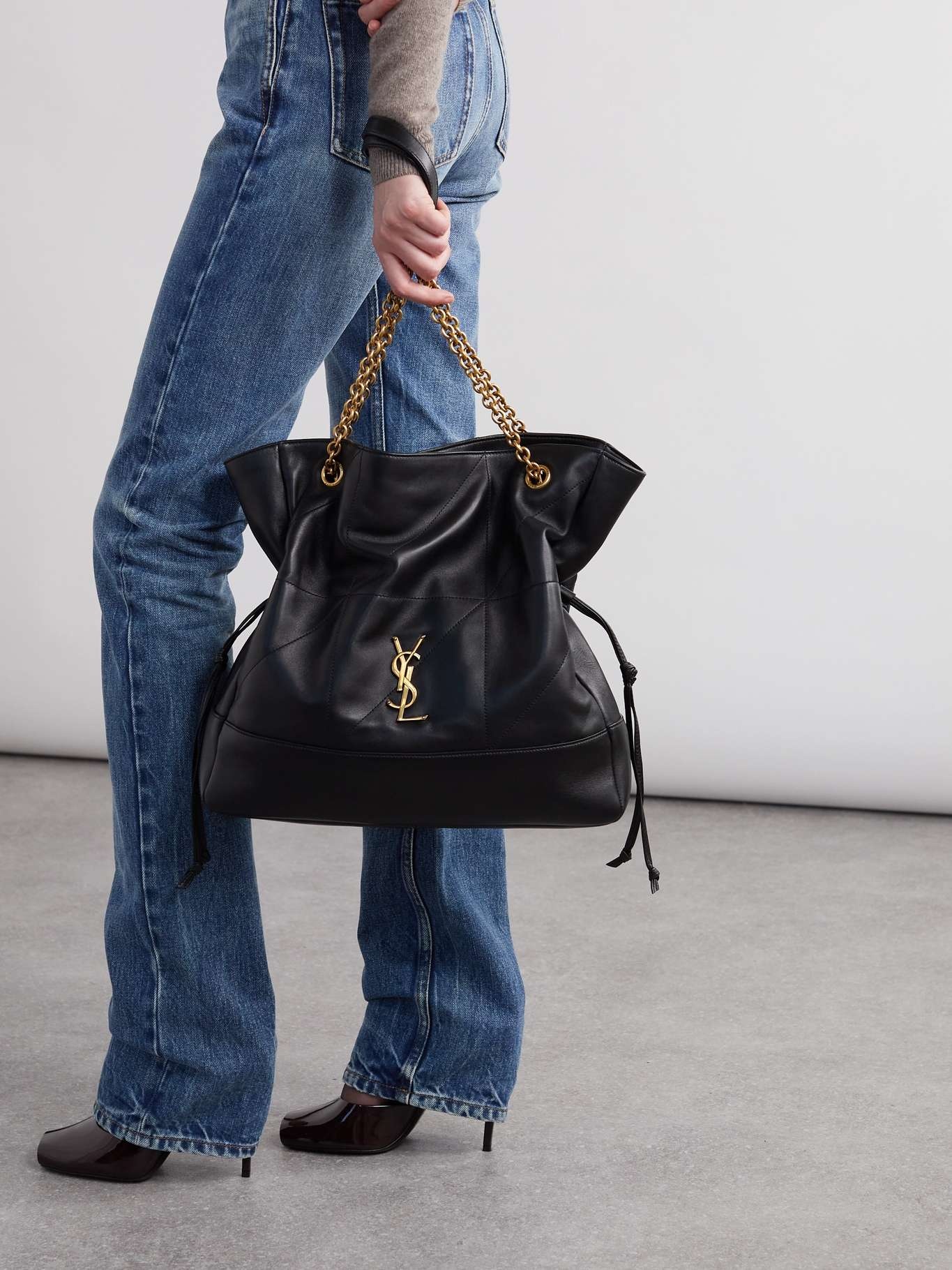 ★関税込★JILLSTUART★Jamie two pocket shoulder bag S★ SAINT LAURENT Jamie Shopping appliquéd quilted leather