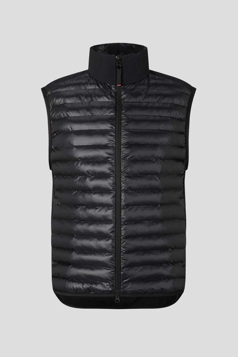 GRAIG QUILTED WAISTCOAT IN BLACK 1