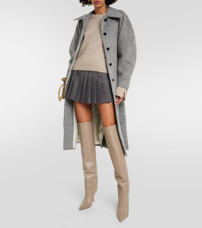 JIMMY CHOO Cycas 95 leather over-the-knee boots outlook