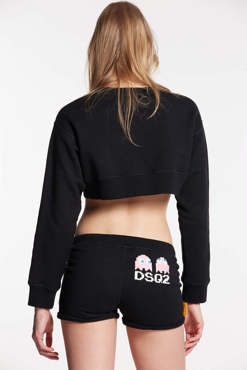 PAC-MAN CROPPED COOL SWEATSHIRT - 2