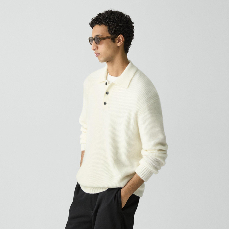 Relaxed Polo Sweater in Astor Wool 2