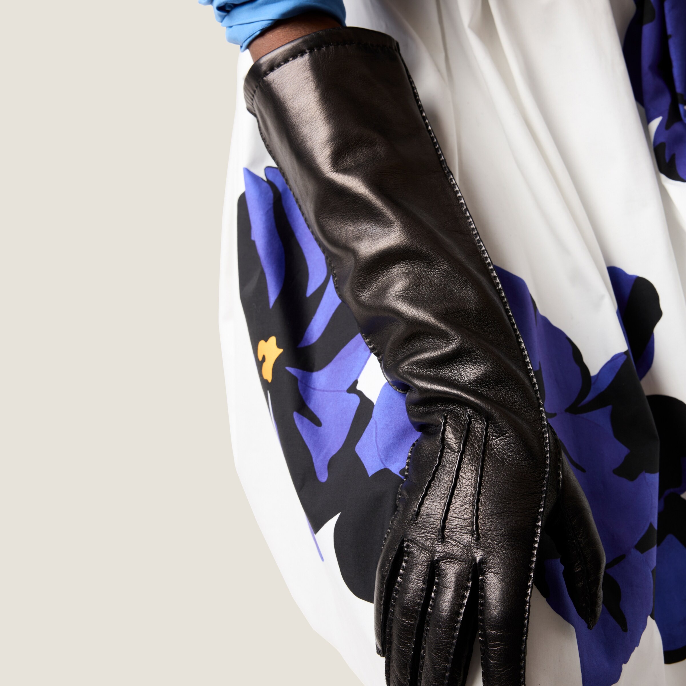 Miu Miu Poplin and jersey printed skirt | REVERSIBLE