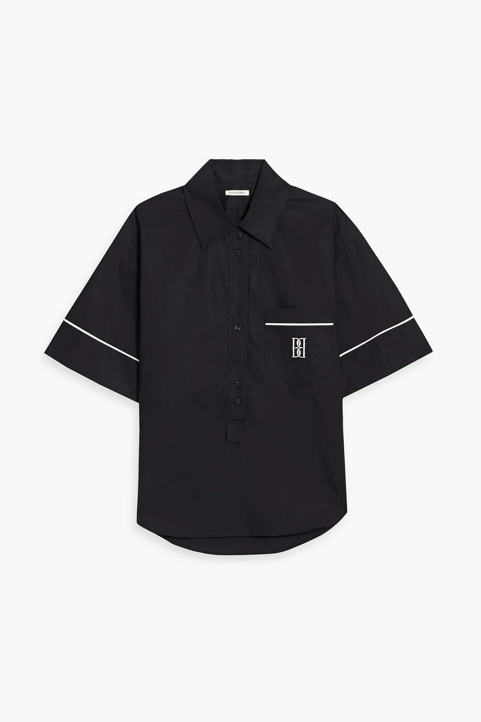 Mallias embroidered cotton-poplin shirt - 1