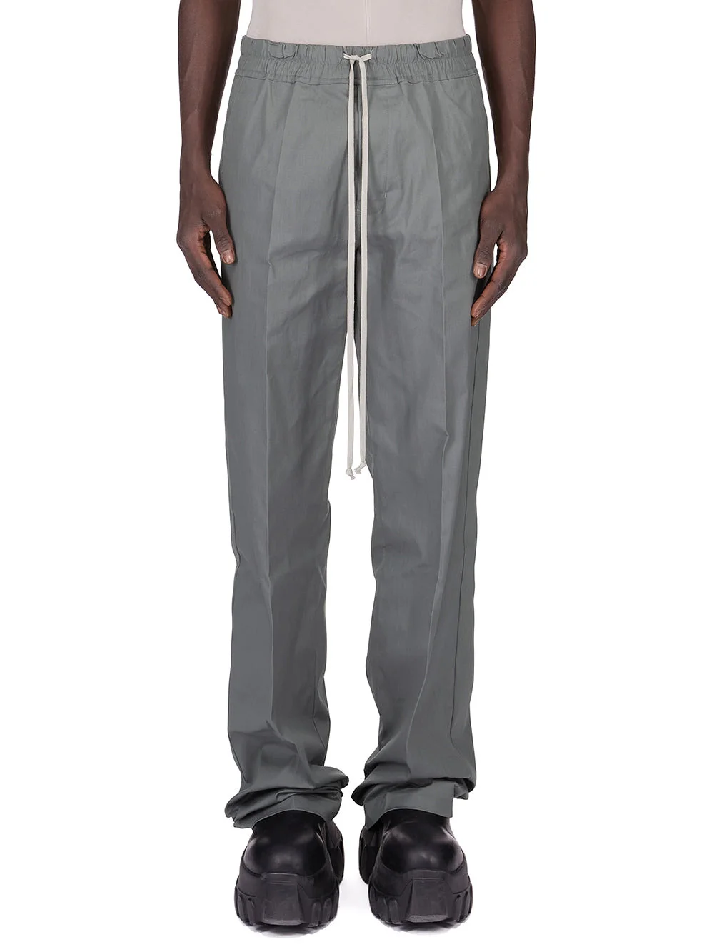 Gray Concordians Dietrich Drawstring Trousers - 1