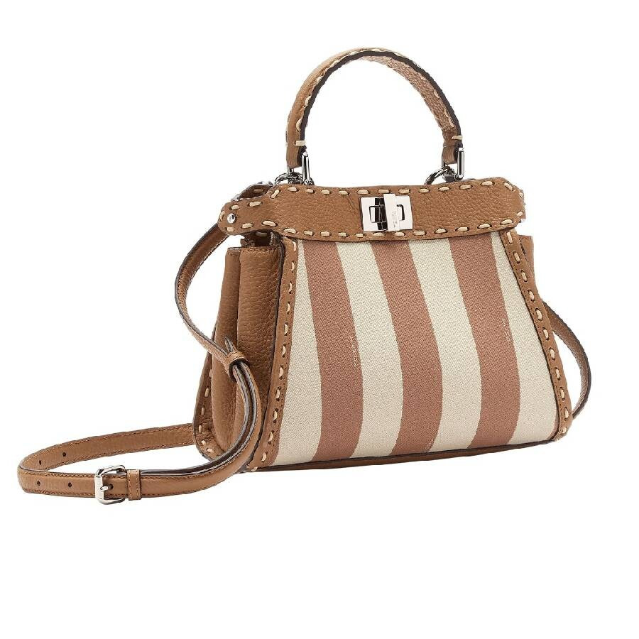 Fendi Mini Peekaboo Pequin Stripe Bag - 2
