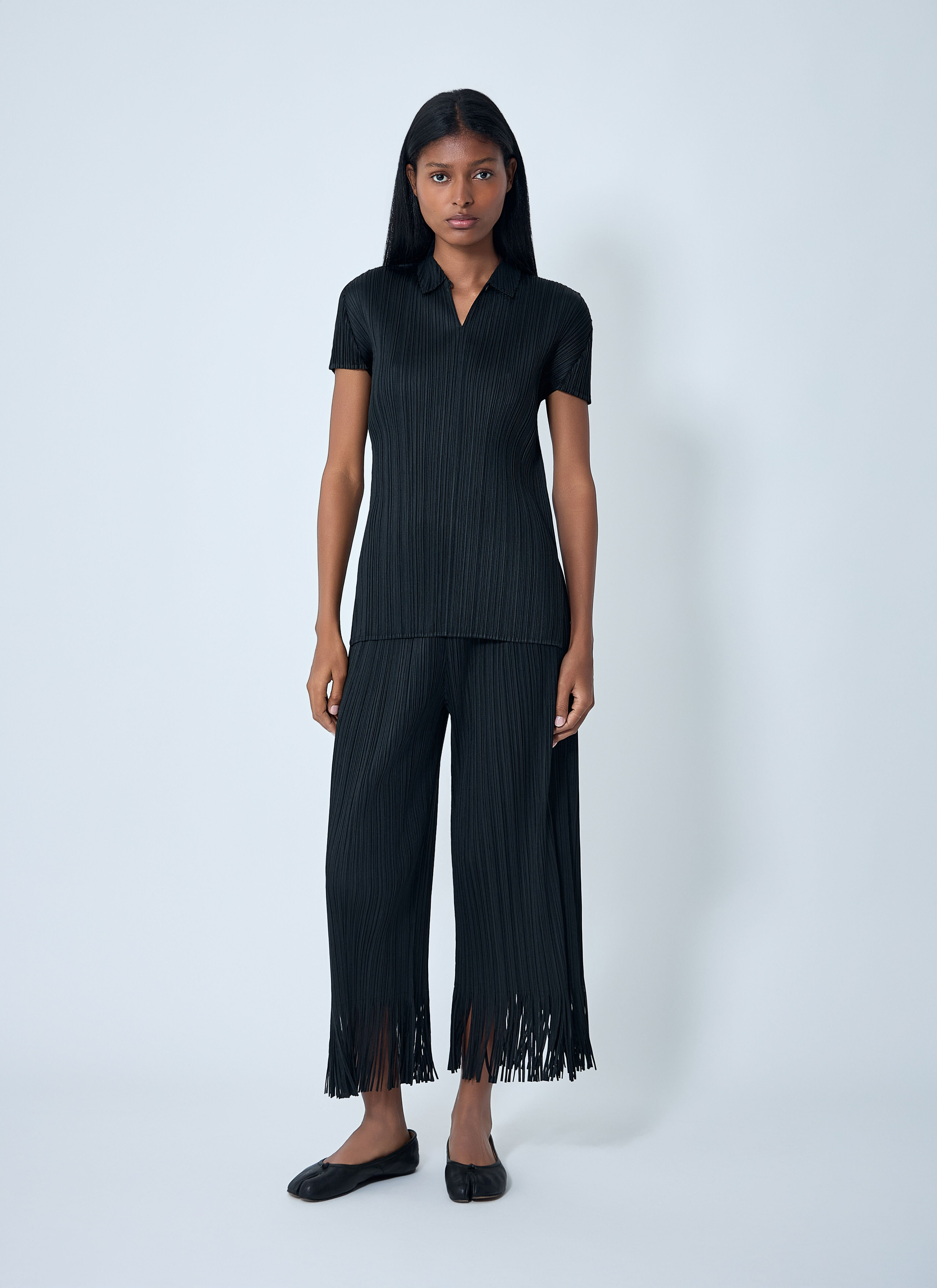 Fringe Pleated Pants - 2