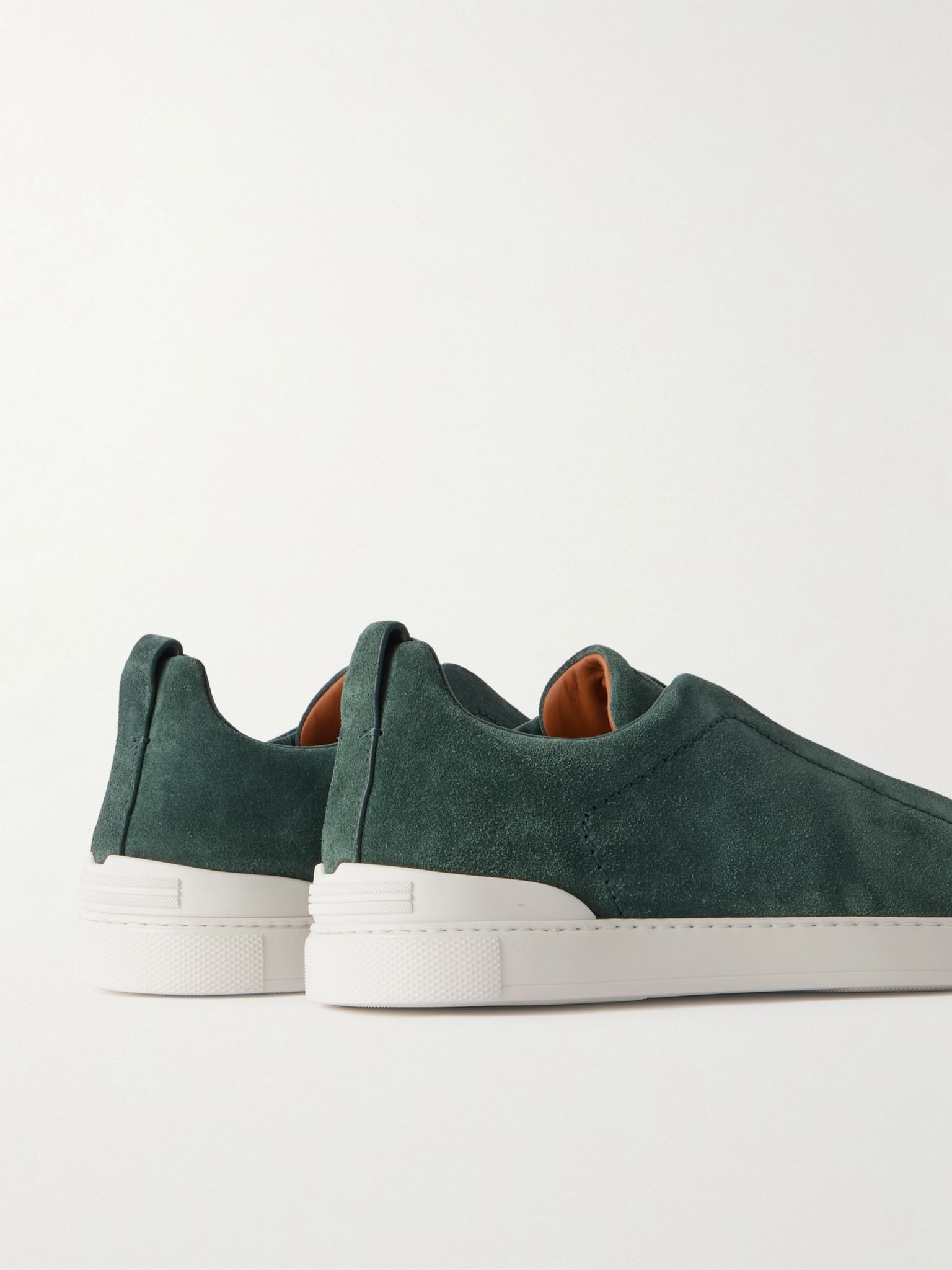 Triple Stitch™ Suede Slip-On Sneakers Green - 5
