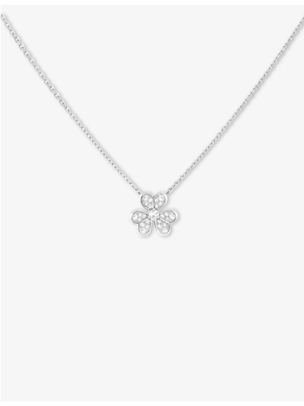 Frivole Mini 18ct White-Gold And Diamond Necklace - 1